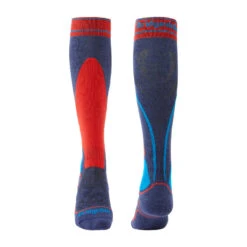 Bridgedale Junior Racer Merino Endurance Over Calf Socks -Turtle Fur Store 710558322SkiJuniorRacerMerinoPerformanceOverCalfDenim Flamefb