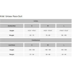 Arctica Youth Black Kat GS Race Suit -Turtle Fur Store Arcticakidssizechart 86361a20 d301 422b 828c c530d0ae1684