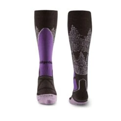 Bridgedale Ski Midweight Merino Endurance Over Calf Women's -Turtle Fur Store BridgedaleMidweightMerinoOTCSocks Black Purple 2