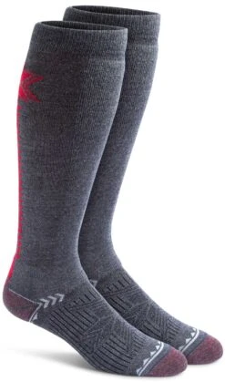 Fox River Chamonix Women's Ski Socks -Turtle Fur Store FoxRiverChamonixCharcoal