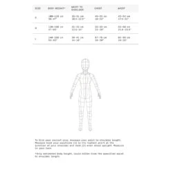 POC POCito VPD Air Vest -Turtle Fur Store POCitoVPDAirVestSizeChart