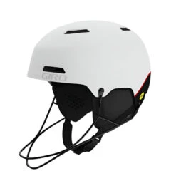 Giro Ledge SL Mips Race Helmet W/ Chingaurd - OPEN BOX RETURN -Turtle Fur Store giro ledge sl mips snow helmet matte white hero