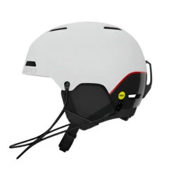 Giro Ledge SL Mips Race Helmet W/ Chingaurd - OPEN BOX RETURN -Turtle Fur Store giro ledge sl mips snow helmet matte white left
